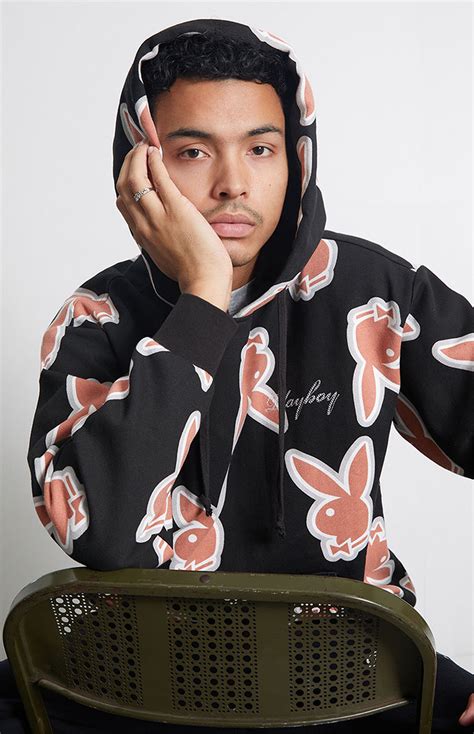 PacSun Playboy Men's Glow Hoodie .